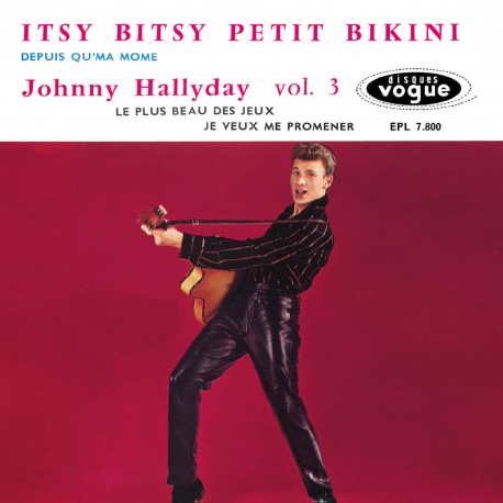 Johnny Hallyday EP N03 Itsy Bitsy Petit Bikini Vinyle 7