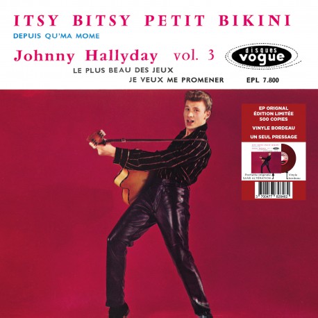 Johnny Hallyday Ep N Itsy Bitsy Petit Bikini Vinyle