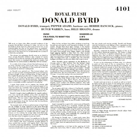 Donald Byrd - Royal Flush (Vinyle)