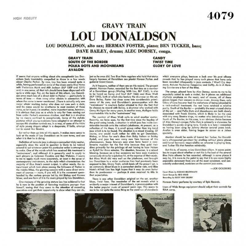Lou Donaldson Gravy Train (Vinyle)