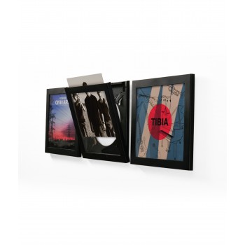 Cadre noir disque vinyle Cadre noir disque vinyle
