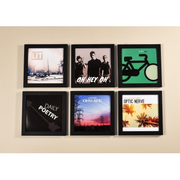 Cadre noir disque vinyle Cadre noir disque vinyle