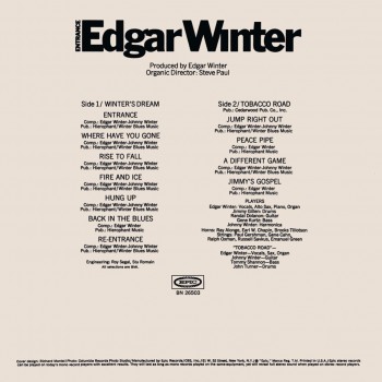 Edgar Winter - Entrance  