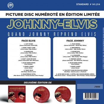 Elvis / Johnny Bleu - 33 Tours - Quand Johnny Reprend Elvis (Picture-Disc) - 2ème Édition