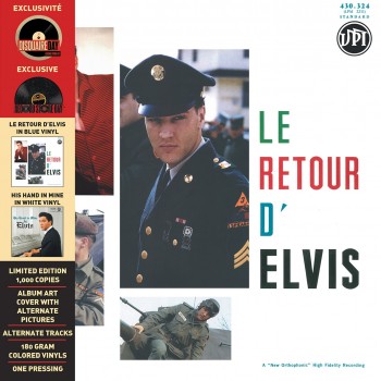 Elvis Presley - 33 Tours - Le Retour D'Elvis / His Hand In Mine (Vinyles Bleu & Blanc) Elvis Presley - 33 Tours - Le Retour D'Elvis / His Hand In Mine (Vinyles Bleu & Blanc)