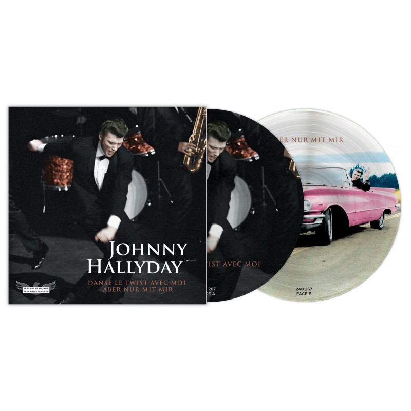 Johnny Hallyday - 45 Tours - Version Française/Version Etrangère N°04 (Picture Disc)