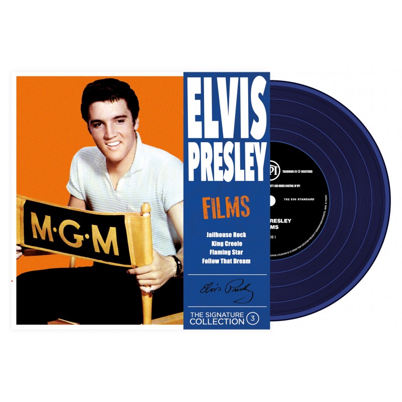 Elvis Presley - 45 Tours - The Signature Collection N°03 - Films (Vinyle Bleu)