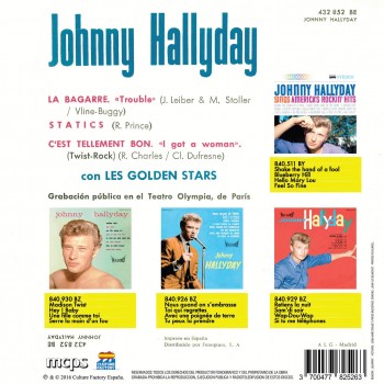 Johnny Hallyday - La Bagarre - EP Pochette Espagnole