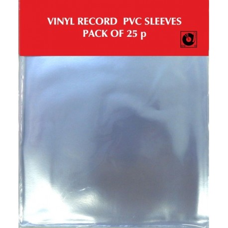 25 Pochettes protection vinyle 33T PVC Rigide brillant 25 Pochettes protection vinyle 33T PVC Rigide brillant