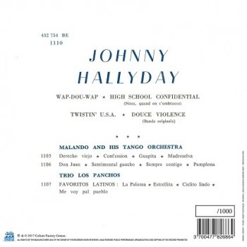Hallyday, Johnny -  45 Tours - Wap-Dou-Wap - EP Pochette Grecque (Vinyle Bleu)