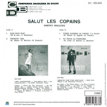 Hallyday, Johnny - 45 Tours - Salut Les Copains - EP Pochette Brésilienne (Vinyle Rose)