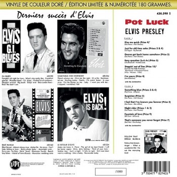 Elvis Presley - 33 Tours - Pot Luck (Vinyle Doré) - RSD 2017 Elvis Presley - 33 Tours - Pot Luck (Vinyle Doré) - RSD 2017
