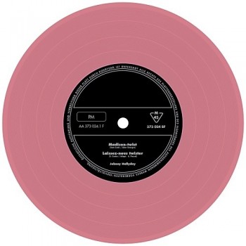 Johnny  Hallyday -      45 Tours - Madison Twist - EP Pochette Allemande (Vinyle Rose)