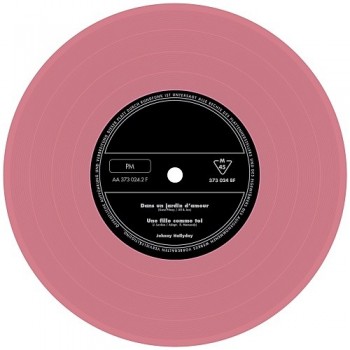 Johnny  Hallyday -      45 Tours - Madison Twist - EP Pochette Allemande (Vinyle Rose)