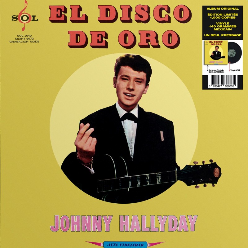 Johnny Hallyday - 33 Tours - Vogue Made In Mexique - El Disco De Oro (Vinyle Noir)