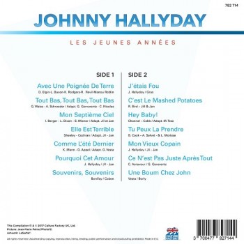 Johnny Hallyday - 33 tours - Les Jeunes Années (Vinyle Noir)