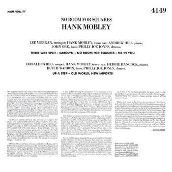 Hank Mobley - 33 Tours - No Room For Squares (Vinyle Noir)