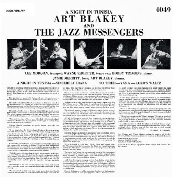 Art Blakey & The Jazz Messengers - 33 Tours - A Night In Tunisia (Vinyle Noir) Art Blakey & The Jazz Messengers - 33 Tours - A Night In Tunisia (Vinyle Noir)