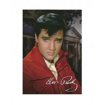 Elvis Carte Postale Red Jacket