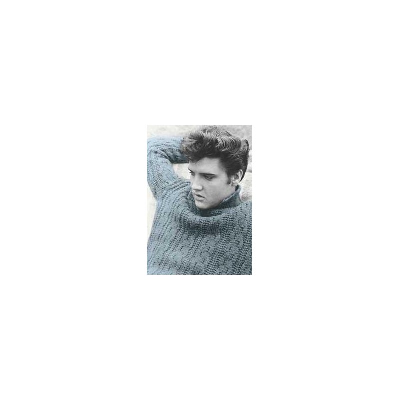 Elvis Carte Postale Blue Sweater
