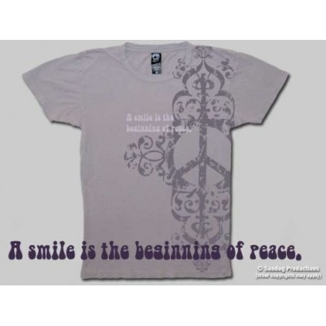 T-Shirt Peace Smiles - Femme - Medium