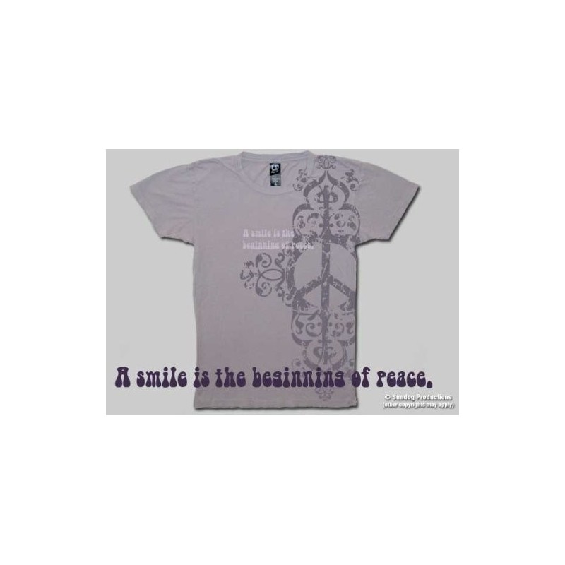 T-Shirt Peace Smiles - Femme - X Large