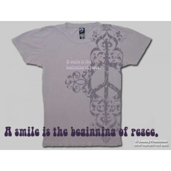T-Shirt Peace Smiles Femme - Femme - Small