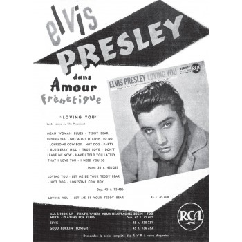 Elvis Presley - 33 Tours - Loving You (Vinyle Bleu) - RSD 2018 Elvis Presley - 33 Tours - Loving You (Vinyle Bleu) - RSD 2018