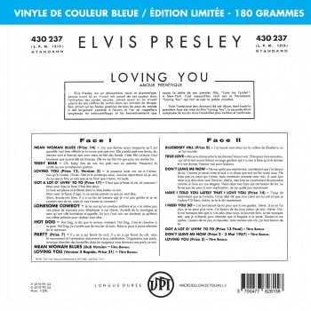 Elvis Presley - 33 Tours - Loving You (Vinyle Bleu) - RSD 2018 Elvis Presley - 33 Tours - Loving You (Vinyle Bleu) - RSD 2018