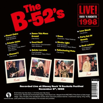 CD - The B-52's - Live At Rock 'N Rockets